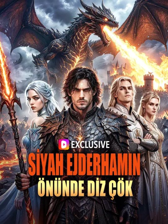 SİYAH EJDERHAMIN ÖNÜNDE DİZ ÇÖK kapak